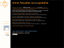 Tablet Screenshot of feudal.cz